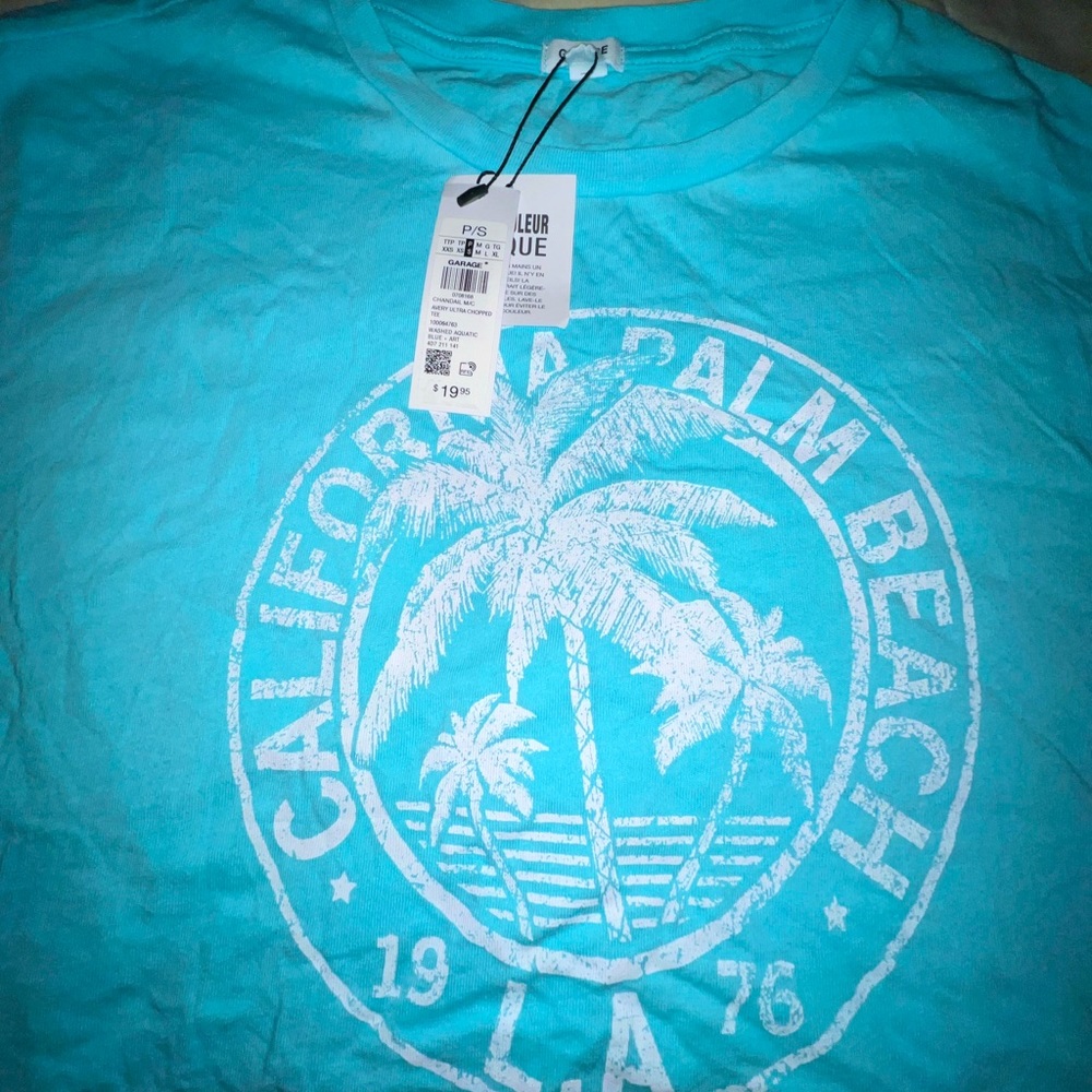 Palm Beach California Crop Tee